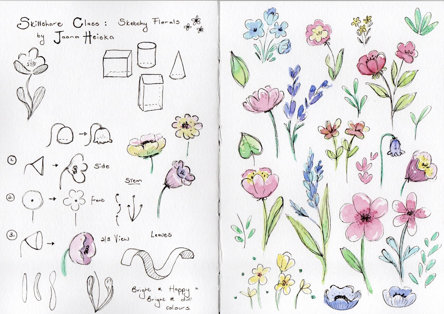 Sketchy florals - image 1 - student project