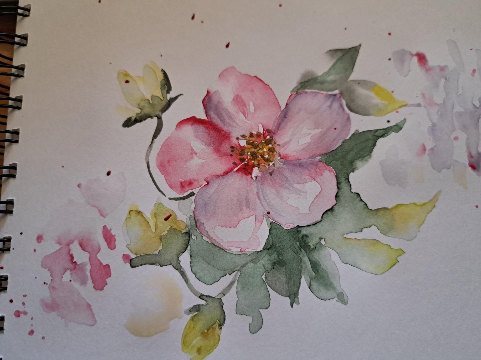 Desafio de verano en acuarelas . Flores silvestres con Nina - image 1 - student project