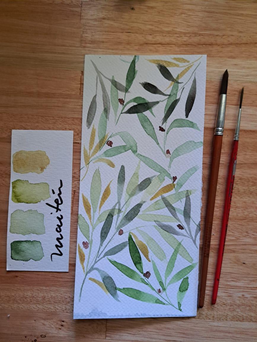 La naturaleza como inspiración: Pintamos hojas con acuarelas - image 8 - student project