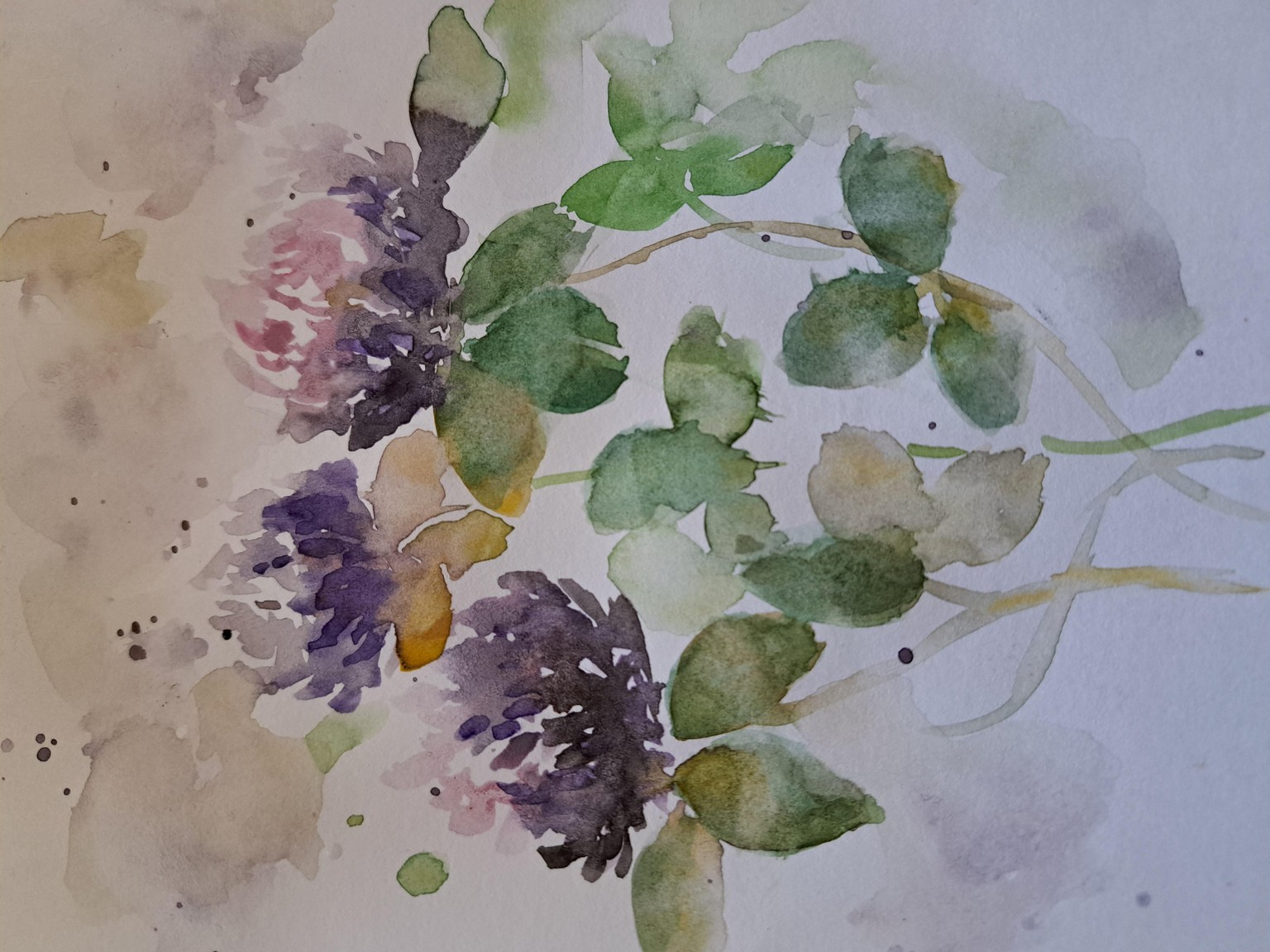 Desafio de verano en acuarelas . Flores silvestres con Nina - image 4 - student project