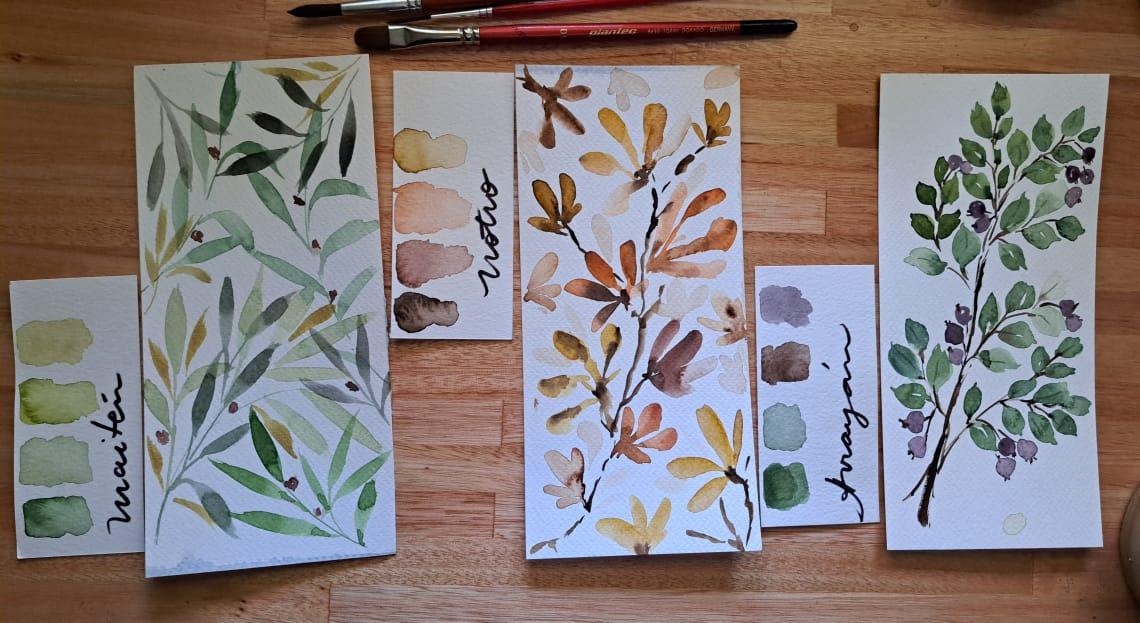 La naturaleza como inspiración: Pintamos hojas con acuarelas - image 11 - student project