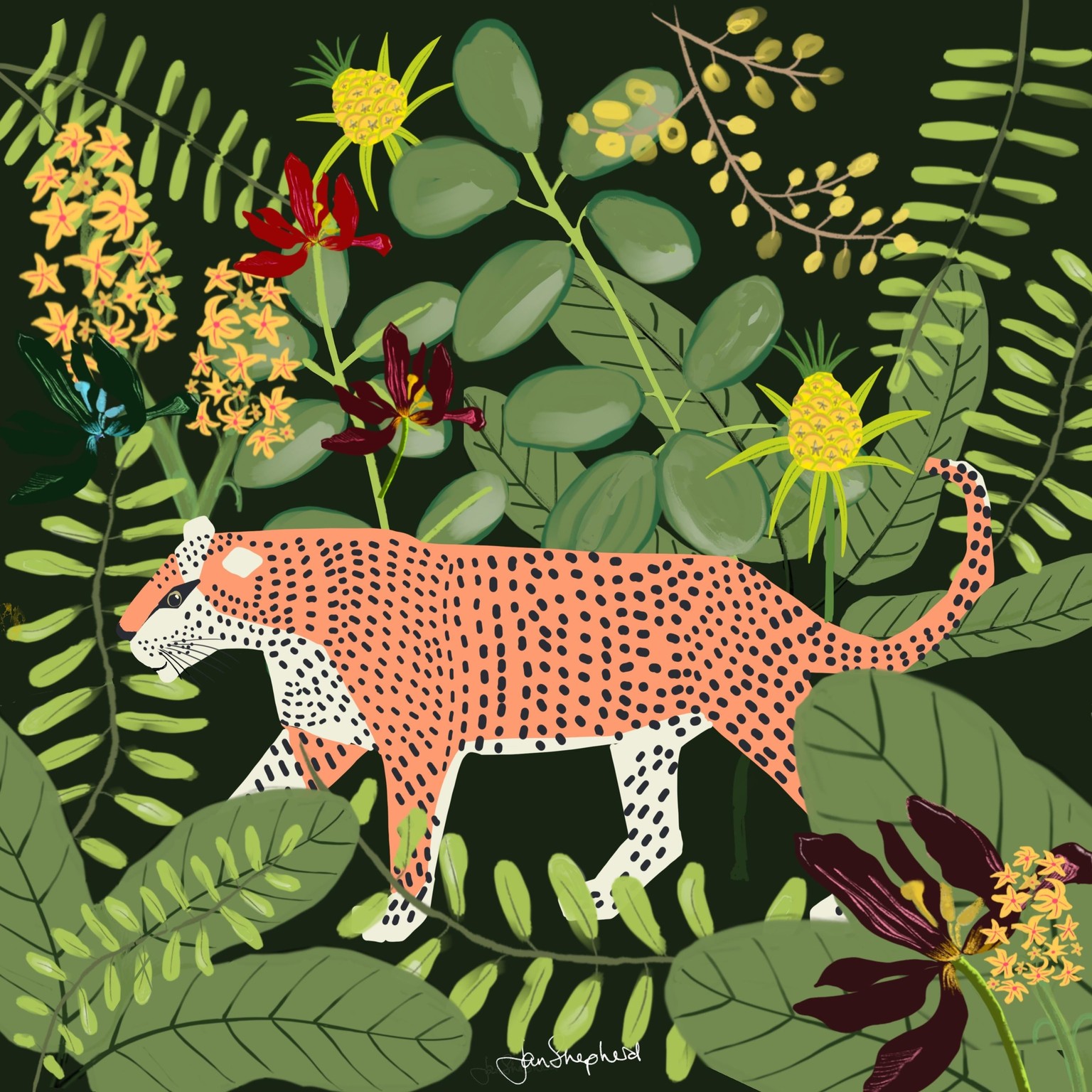 Jan's jungle print - image 2 - student project