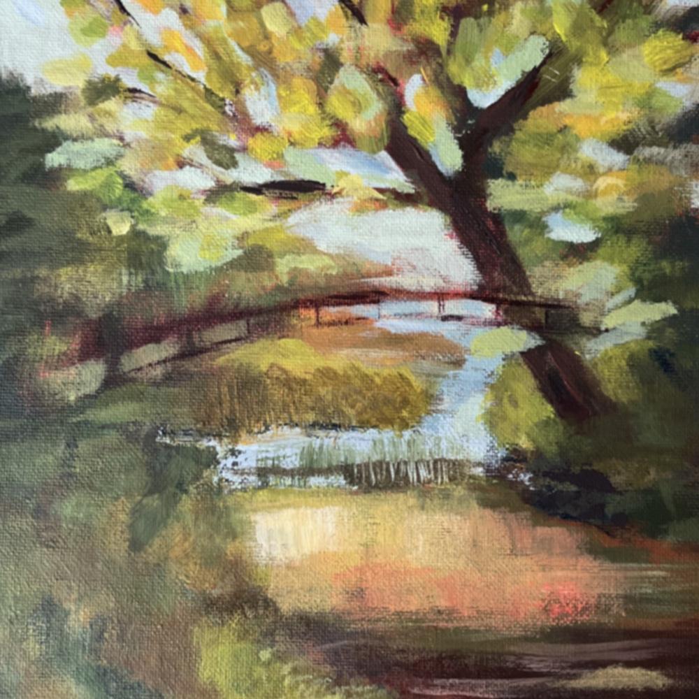 Acrylic Impressionist style painting - image 2 - student project