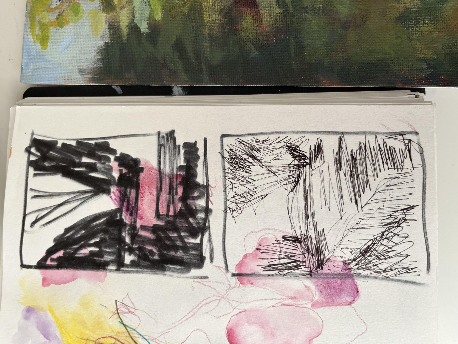 Acrylic Impressionist style painting - image 1 - student project