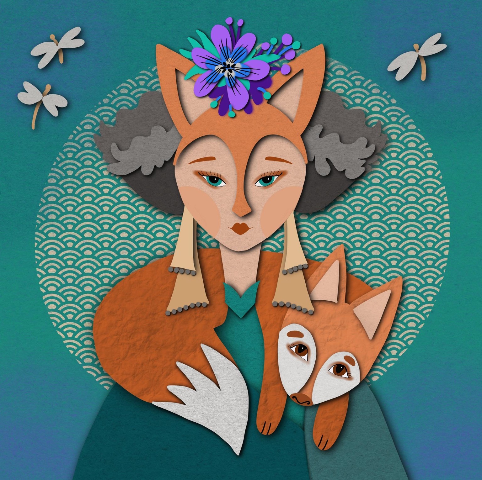 Fox woman - image 1 - student project