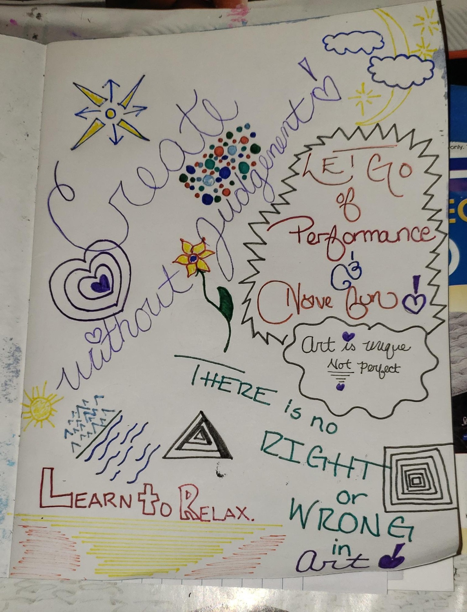 Page 2 of my Art Journal - image 1 - student project