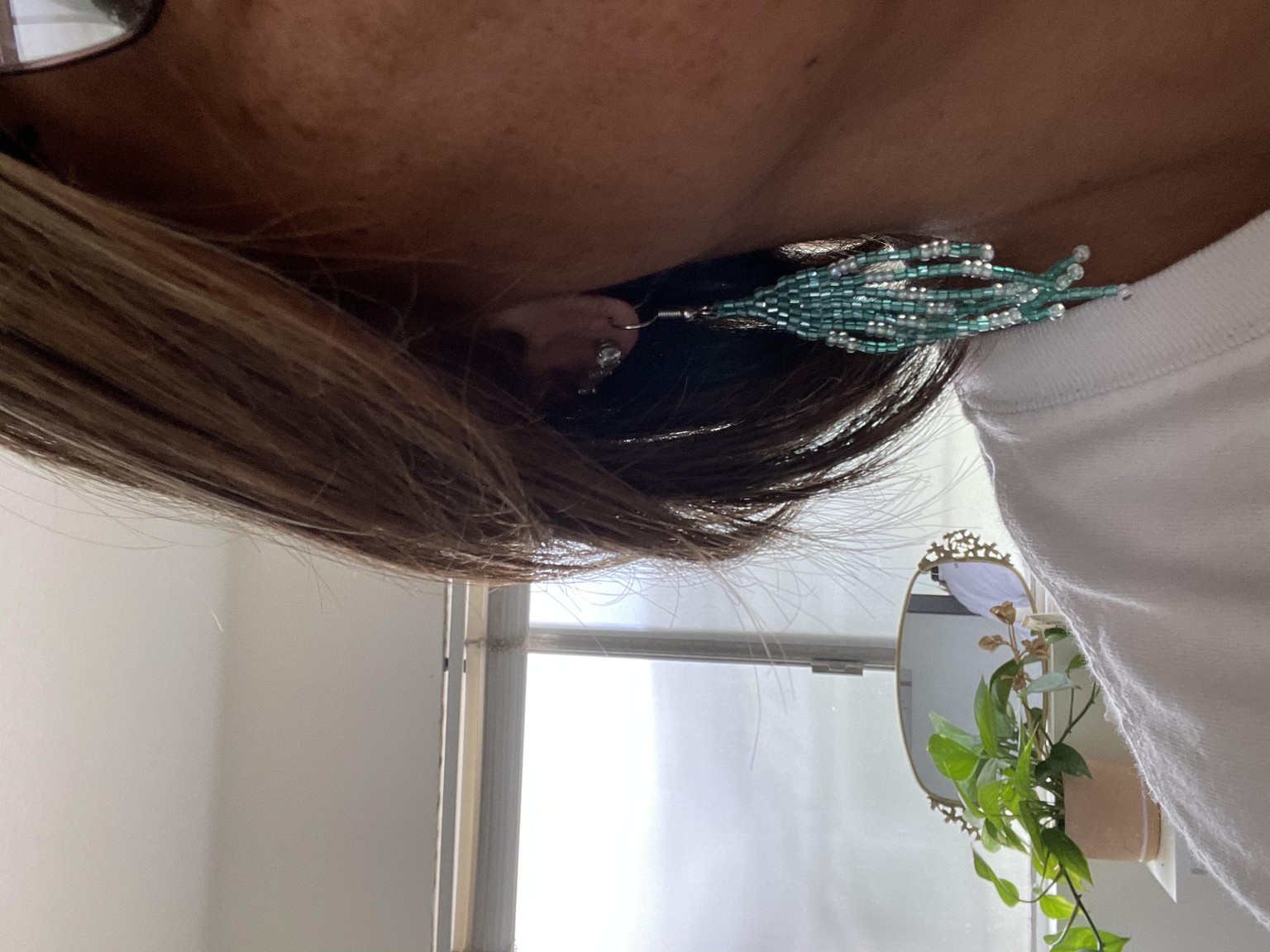 Beaded Fringe Earrings - image 1 - student project