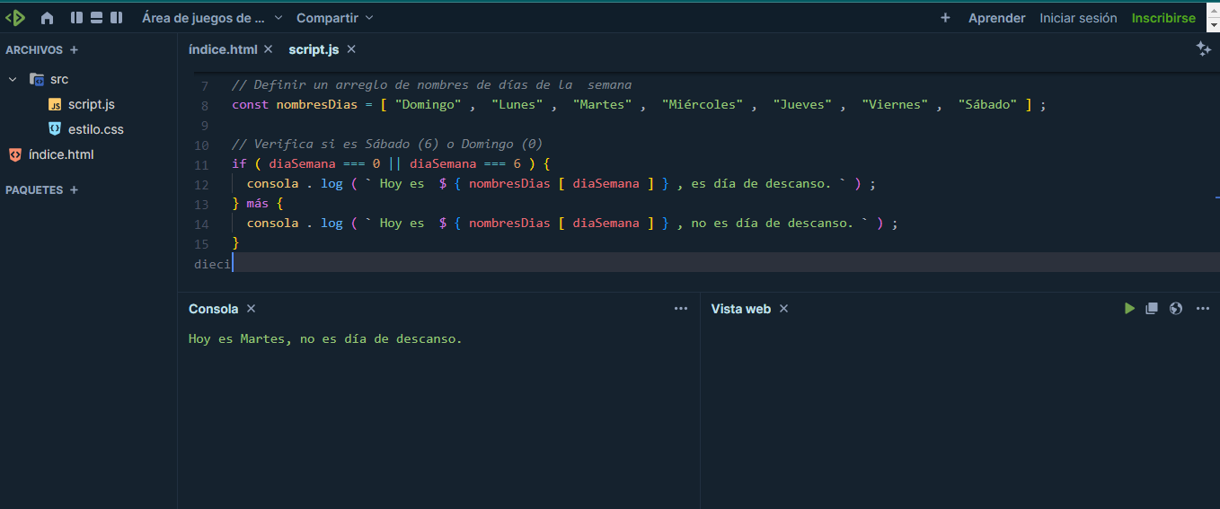 que dia de la semana es hoy - image 1 - student project