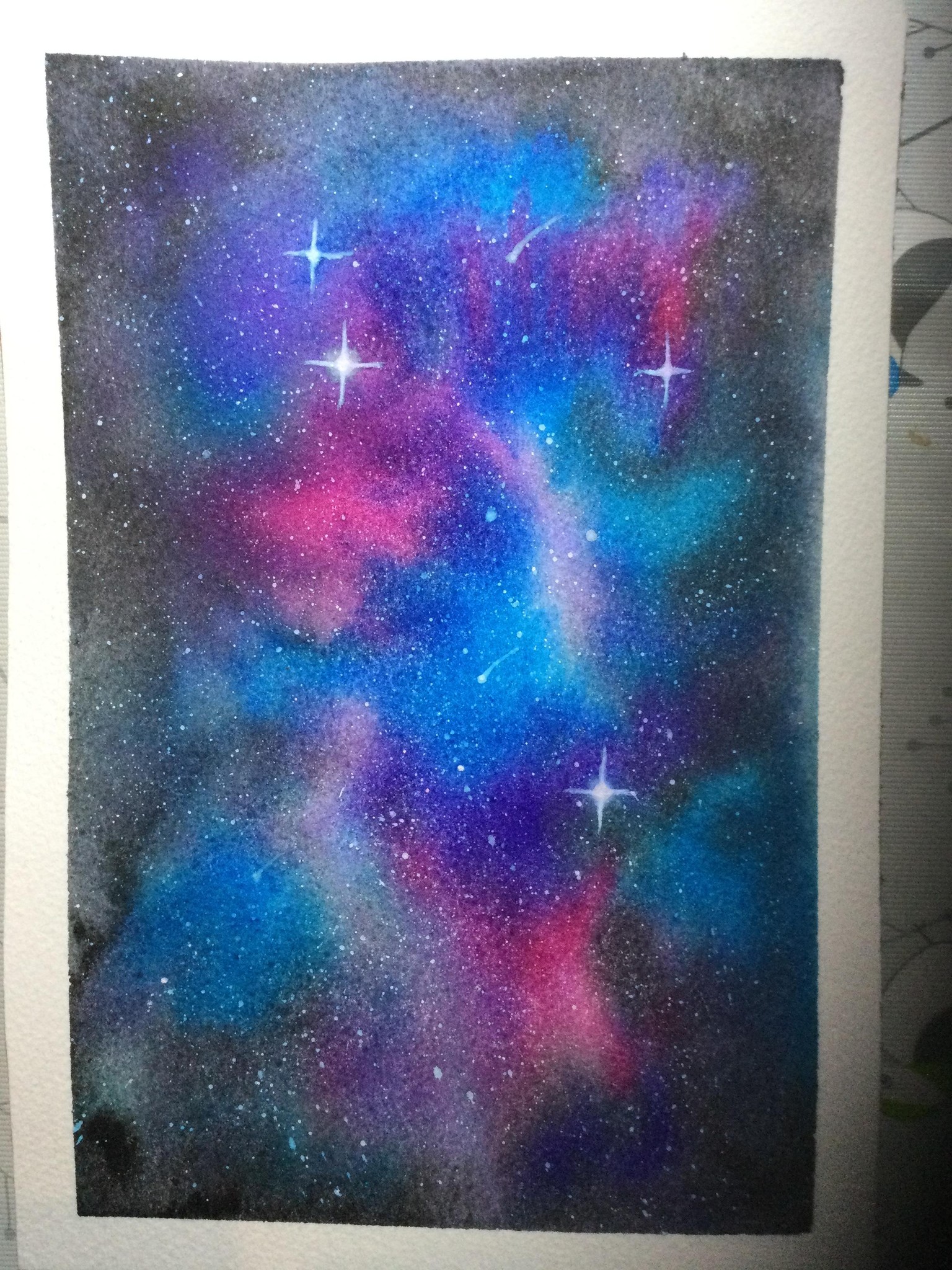 Watercolour Galaxy - image 1 - student project