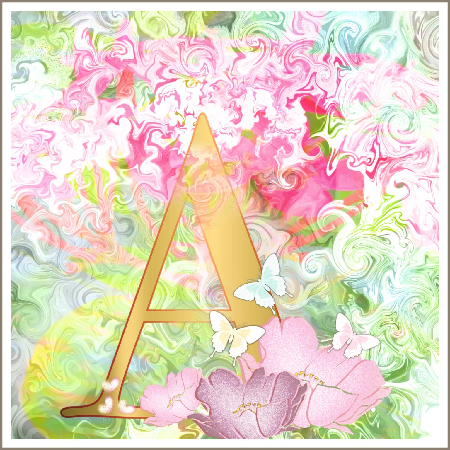 Gold enhanced Monogram - image 1 - student project