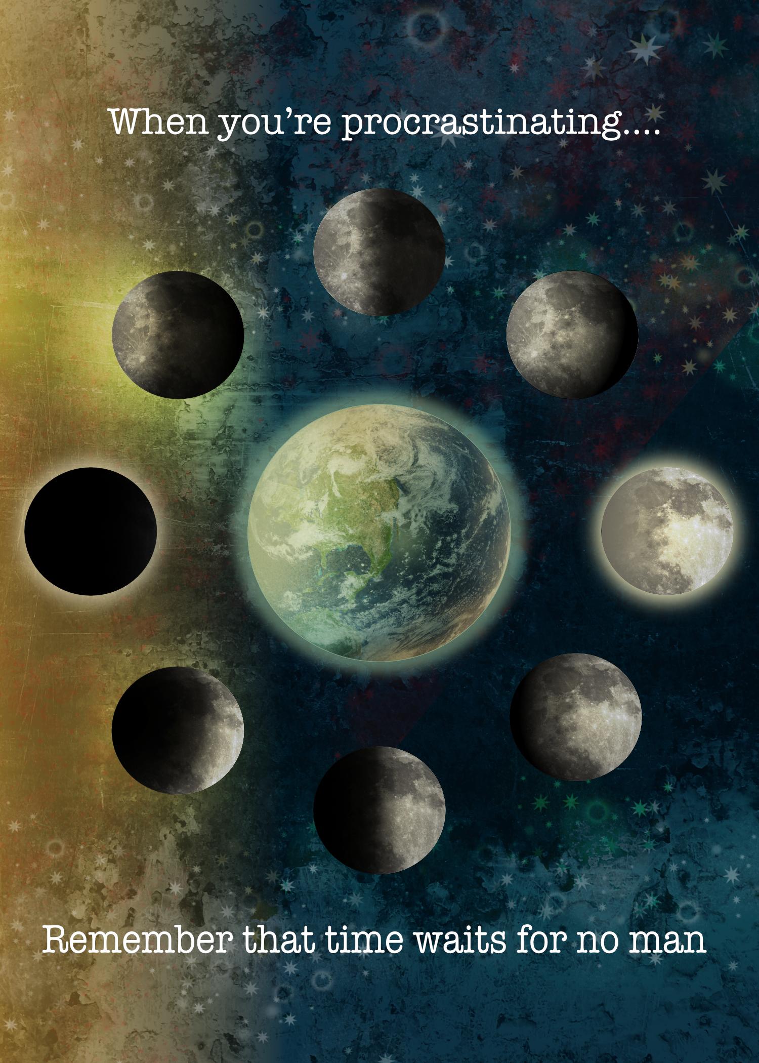 Moon Phase Illustration with Affinity Designer, Transparency Tool - image 1 - student project