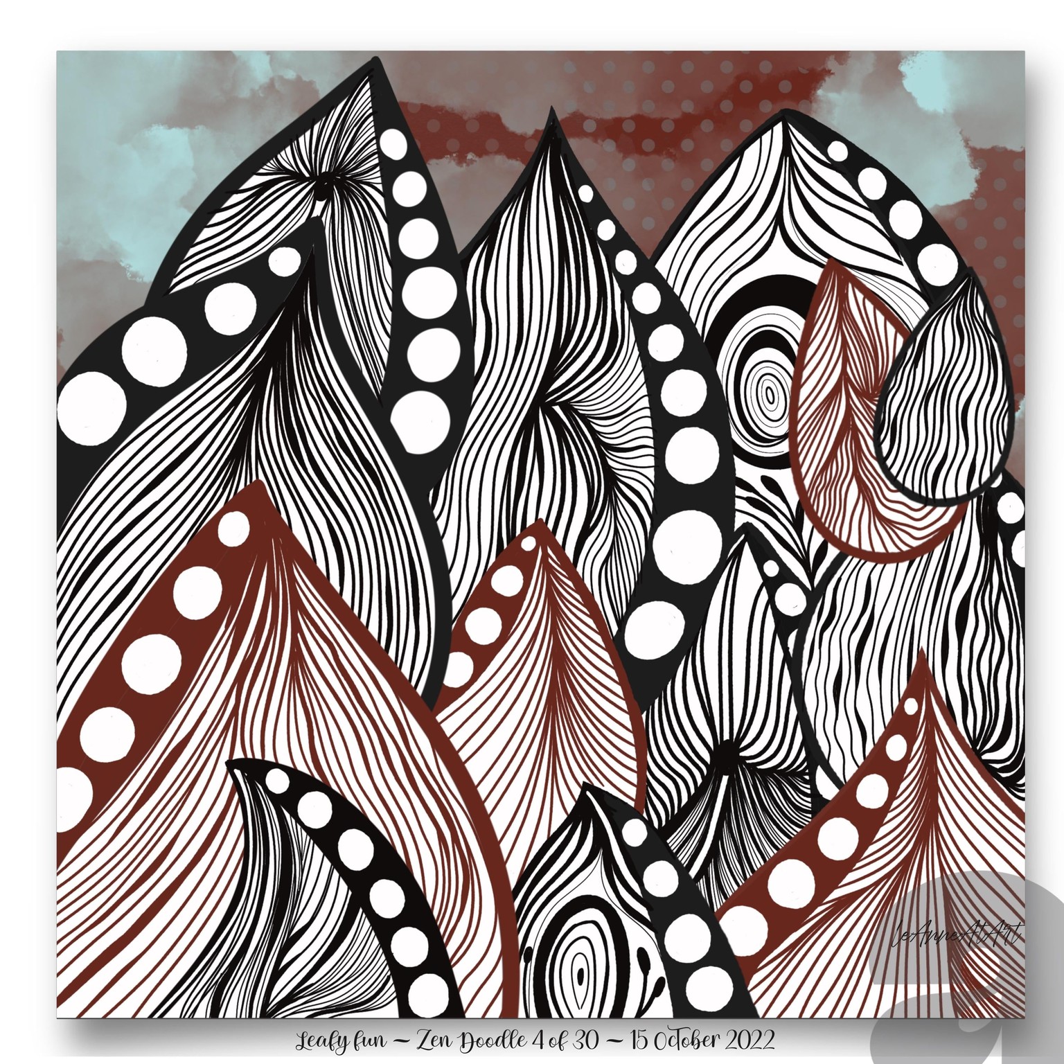 Zen Doodling Mindfulness Practice ~ 30days - image 4 - student project