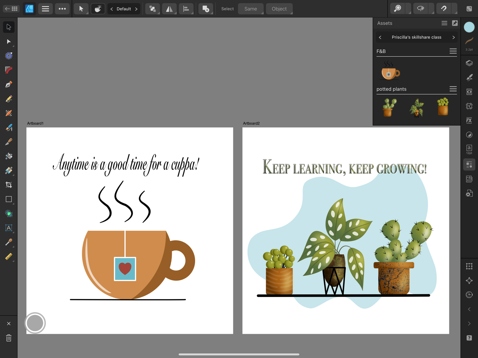 Affinity Designer v2 on the ipad (Teacher: Cardwell & Ink) - image 4 - student project