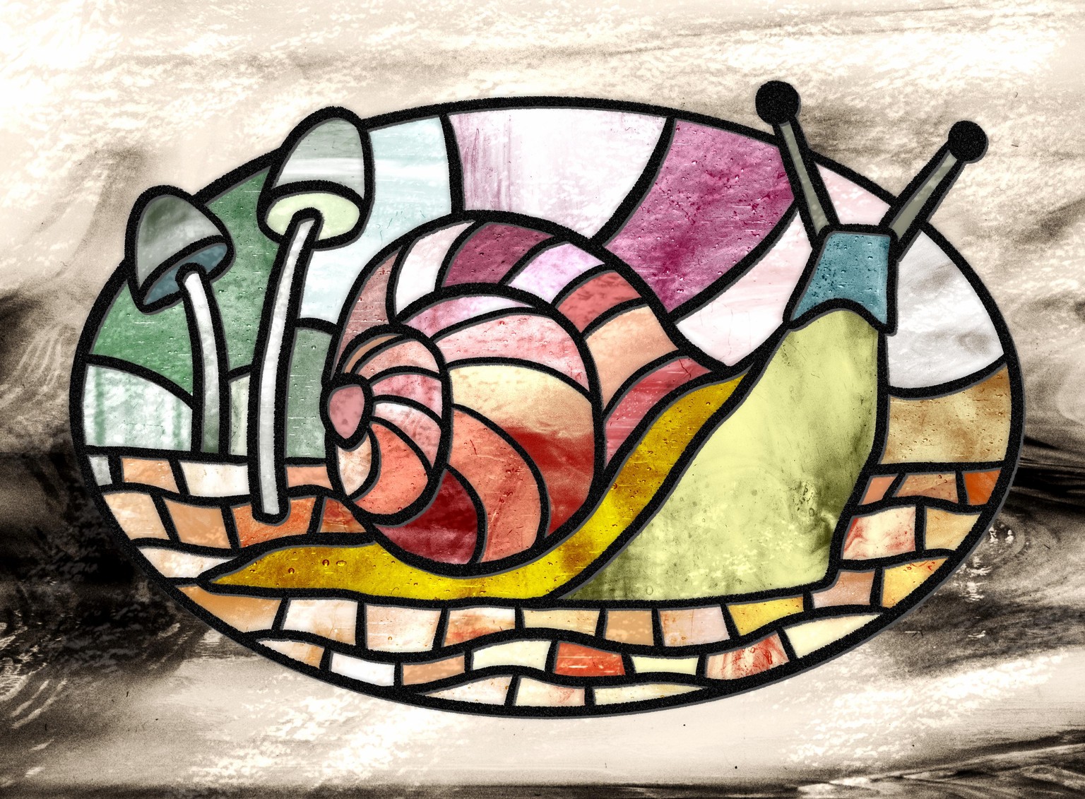 Digital Stained-Glass Art on Procreate - image 2 - student project