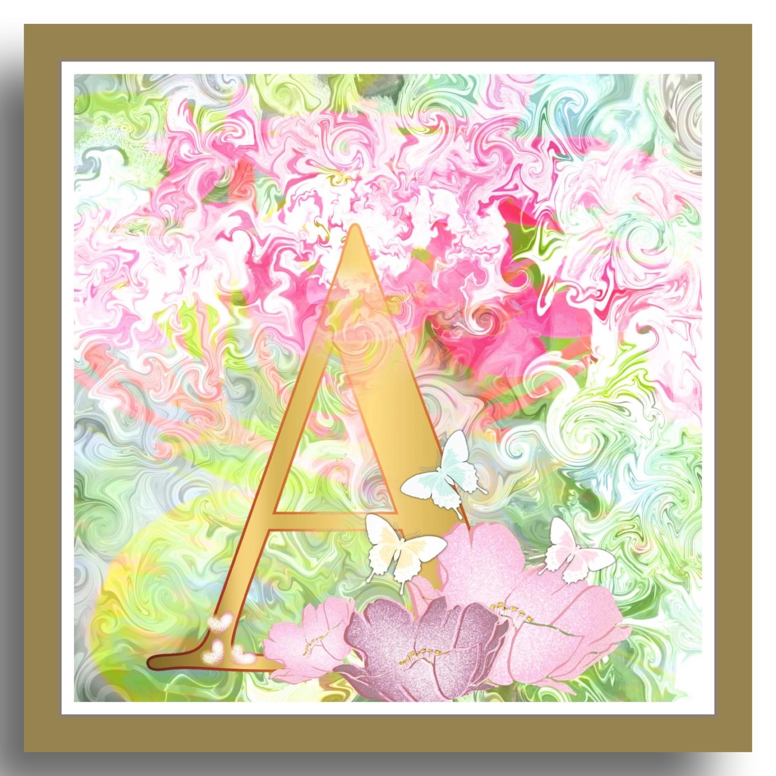 Gold enhanced Monogram - image 2 - student project