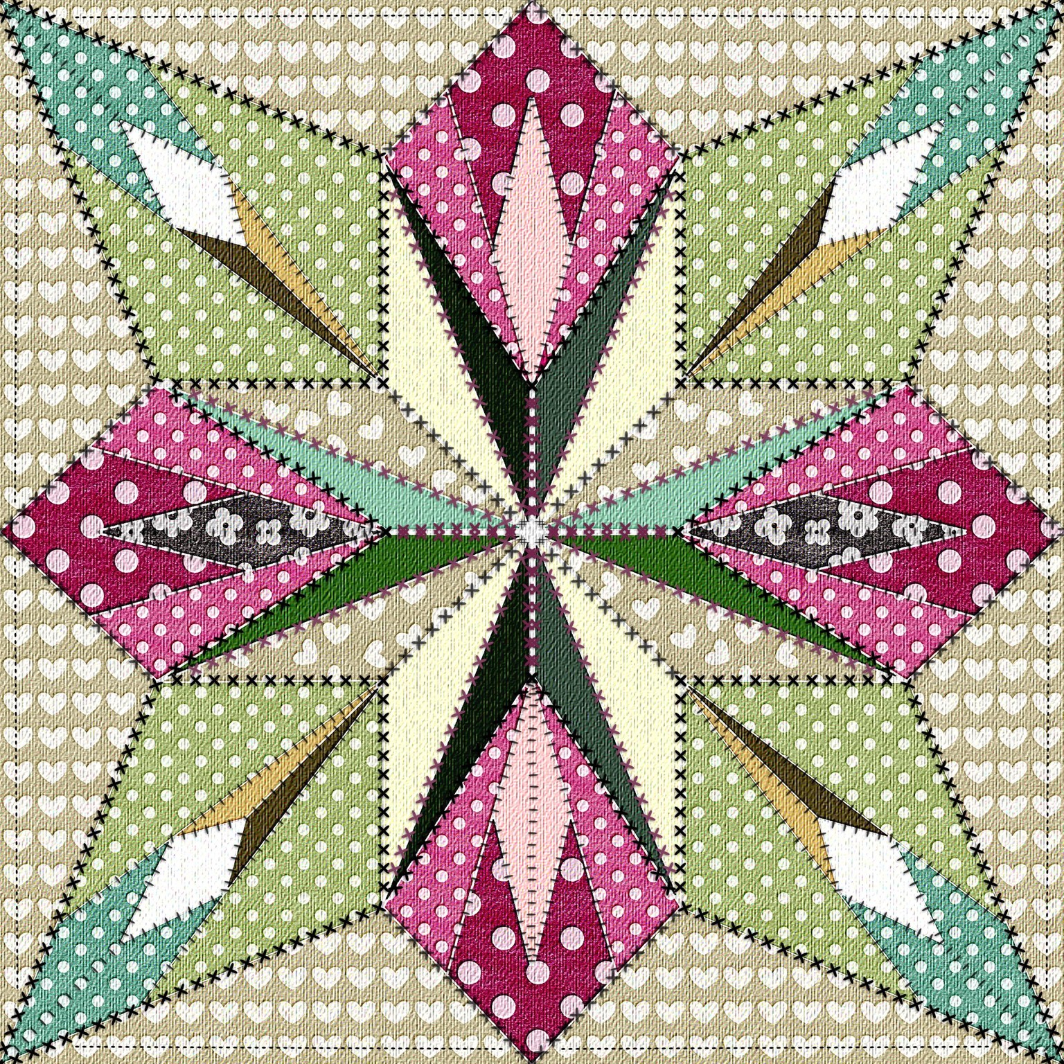 Quilt-inspired art - image 3 - student project