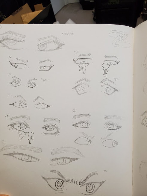 Here are my attempt at drawing eyes. - image 1 - student project