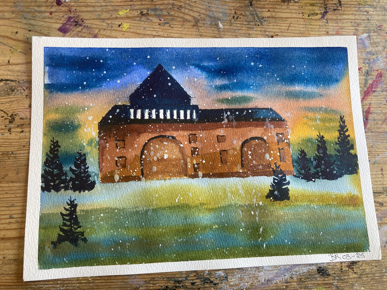 Cityscape winter - image 1 - student project