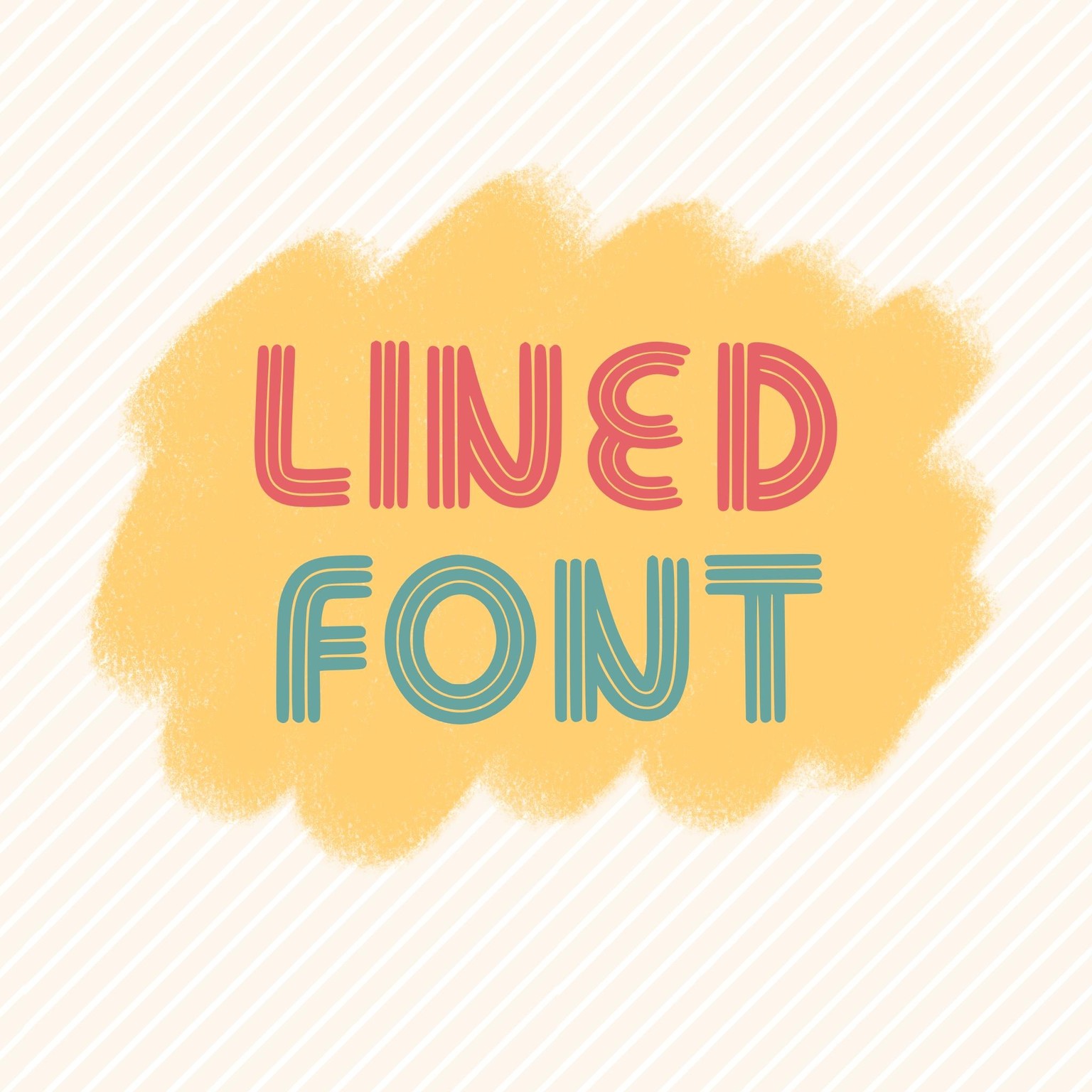 3 lined font - image 3 - student project