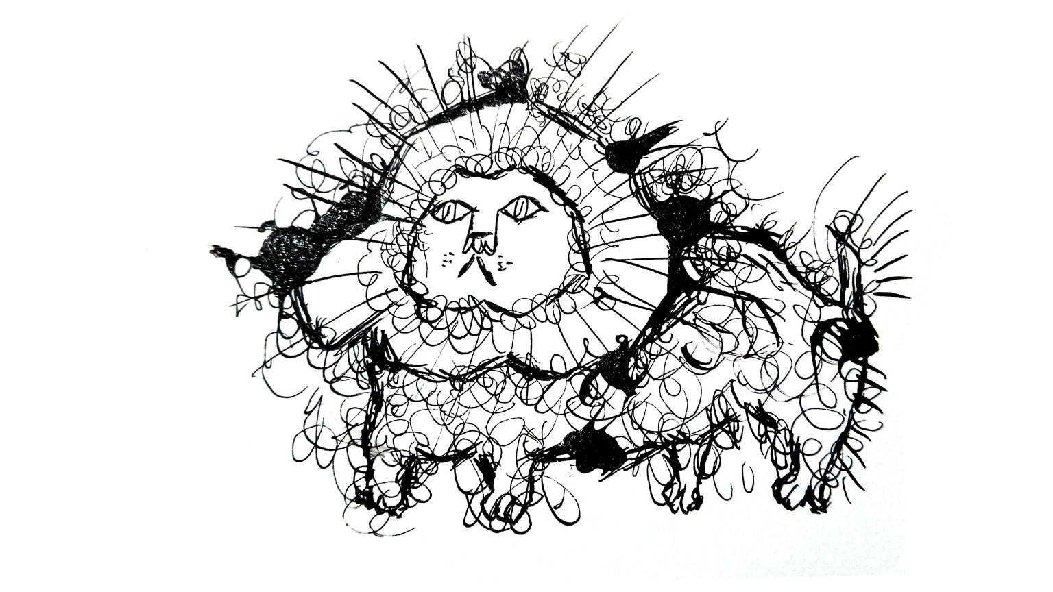 Lion Archer inspired by Ronald Searle - image 5 - student project