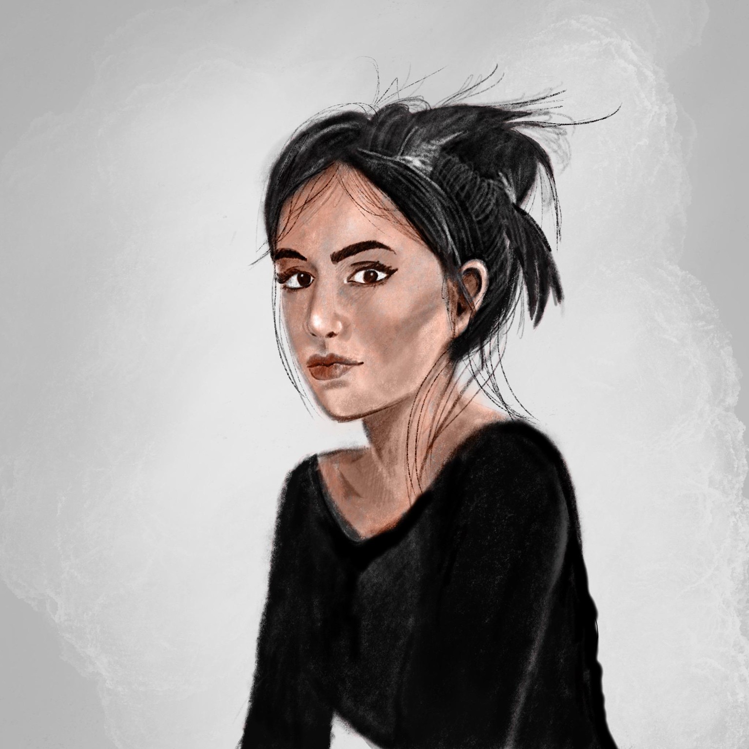 First digi portrait - image 1 - student project