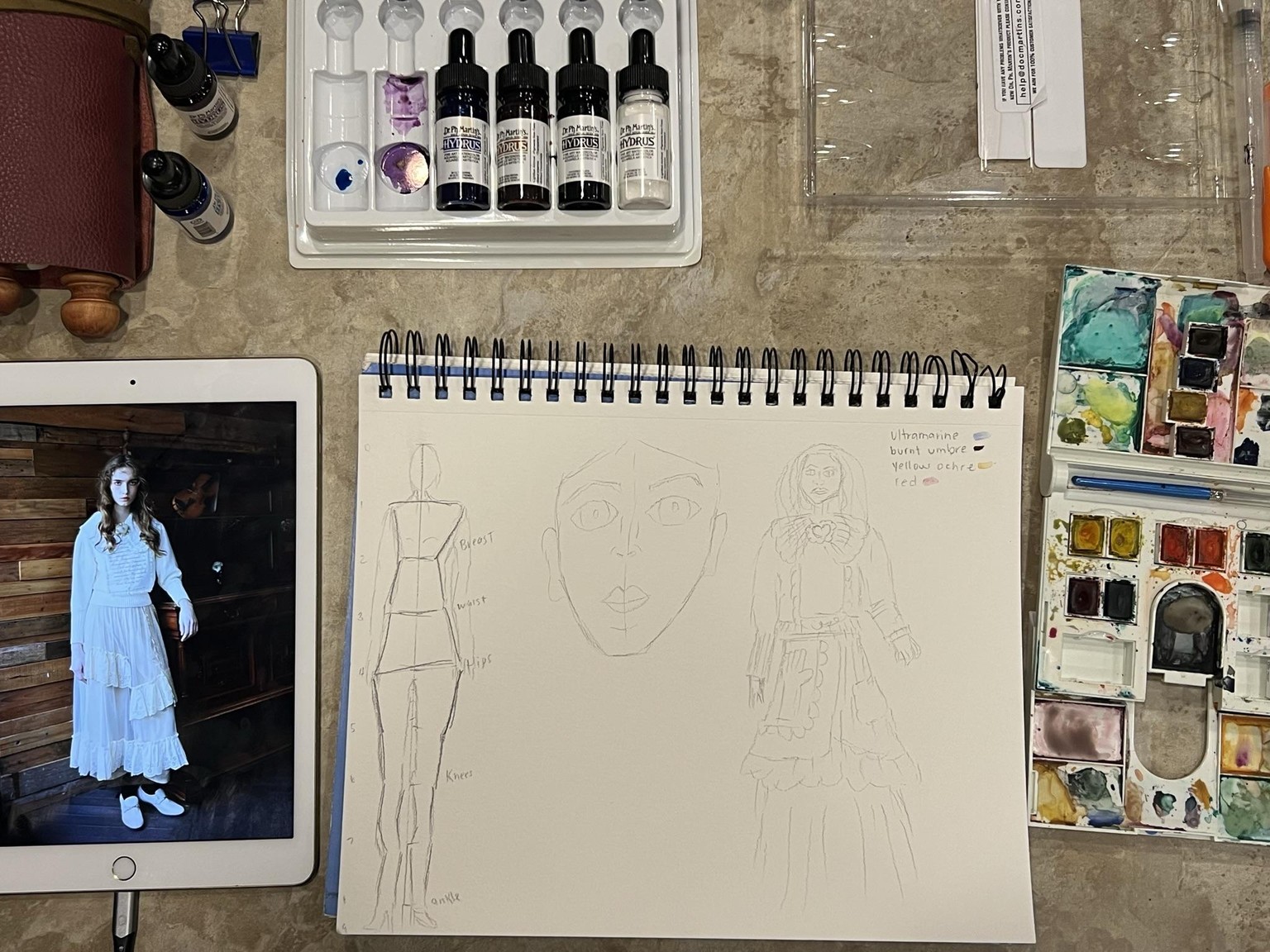 Unlogical Vintage Watercolor Illustration - image 1 - student project