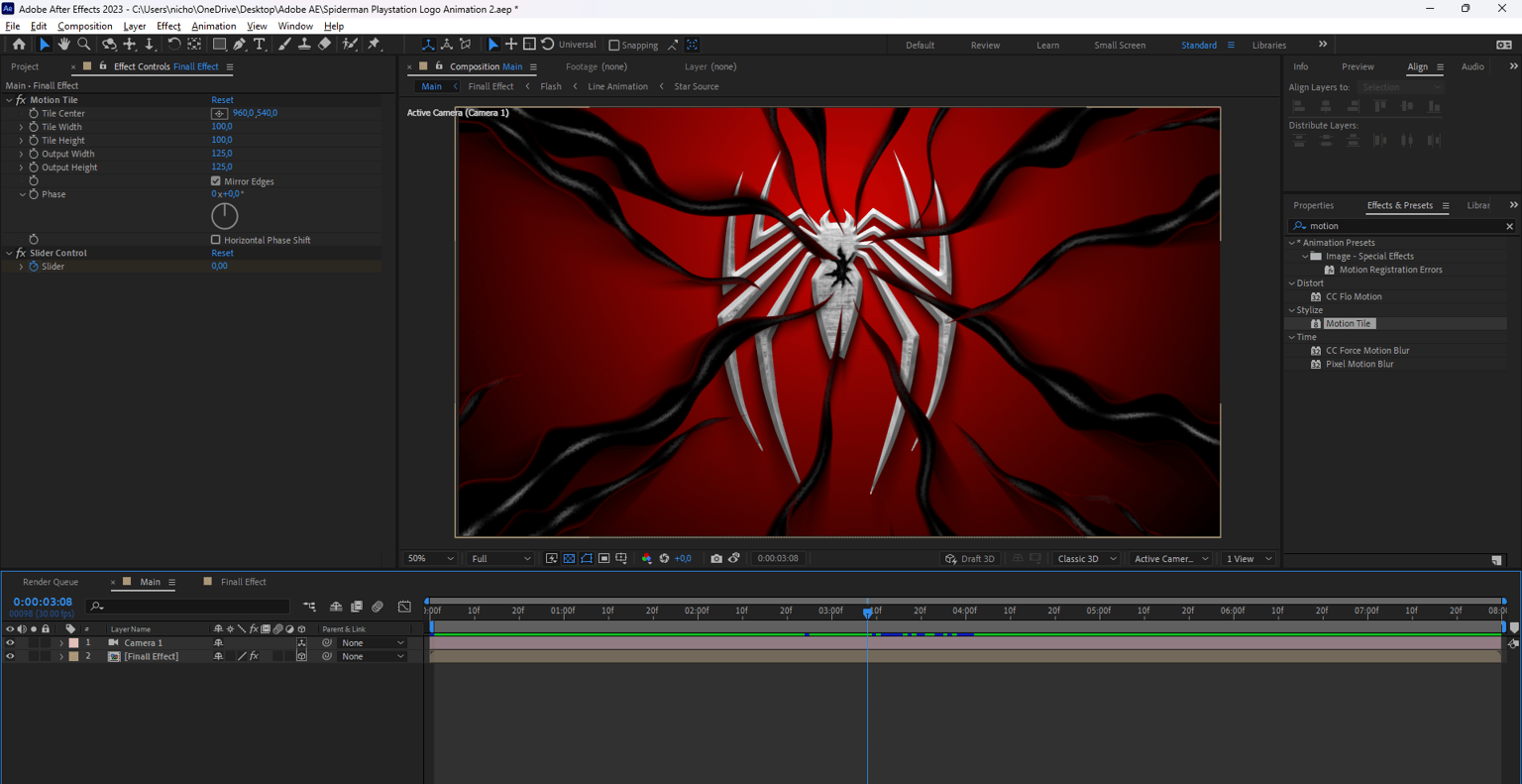 Spiderman 2 Logo Animation - image 1 - student project