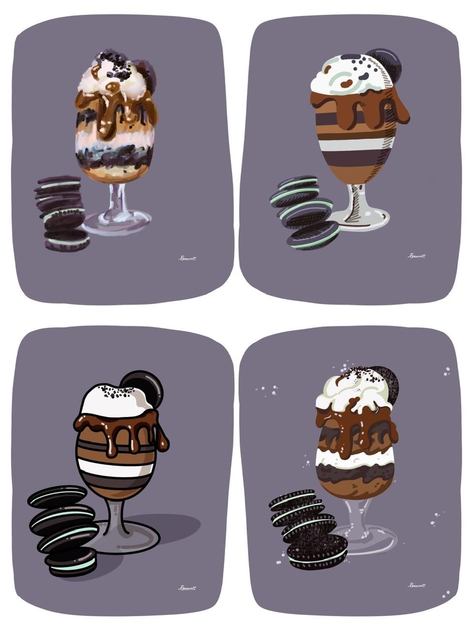 Finding my Art Style - Sundae Illustration - image 1 - student project