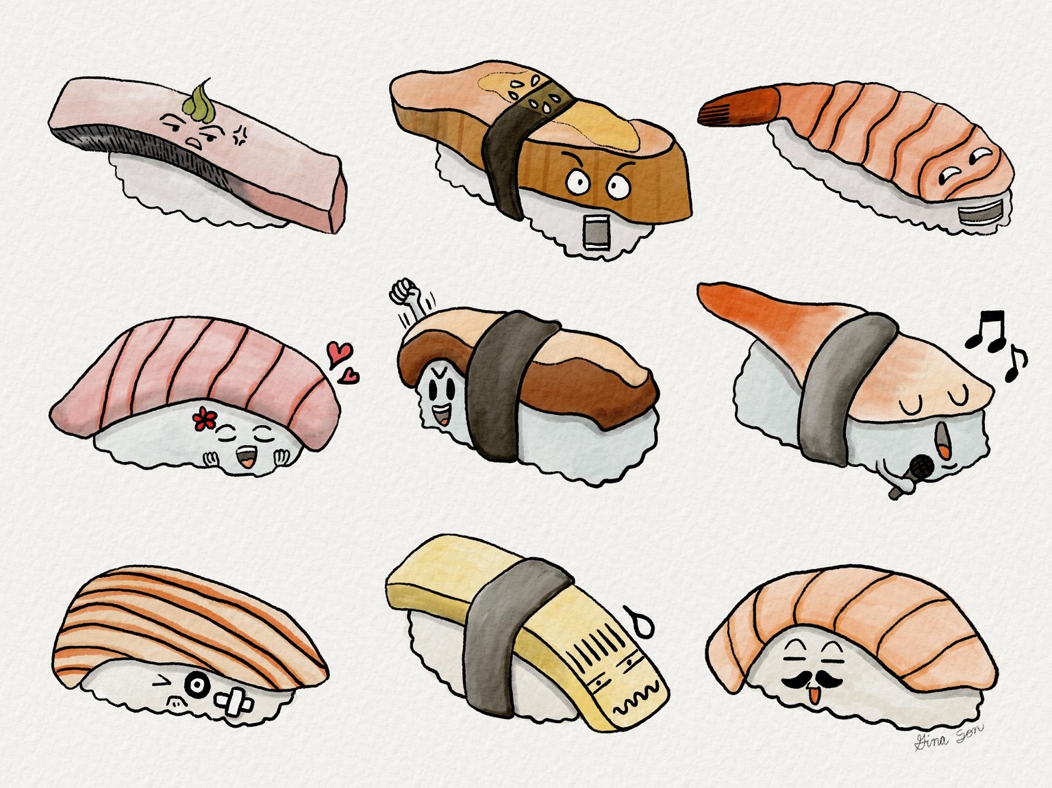 Sushi Characters - image 1 - student project