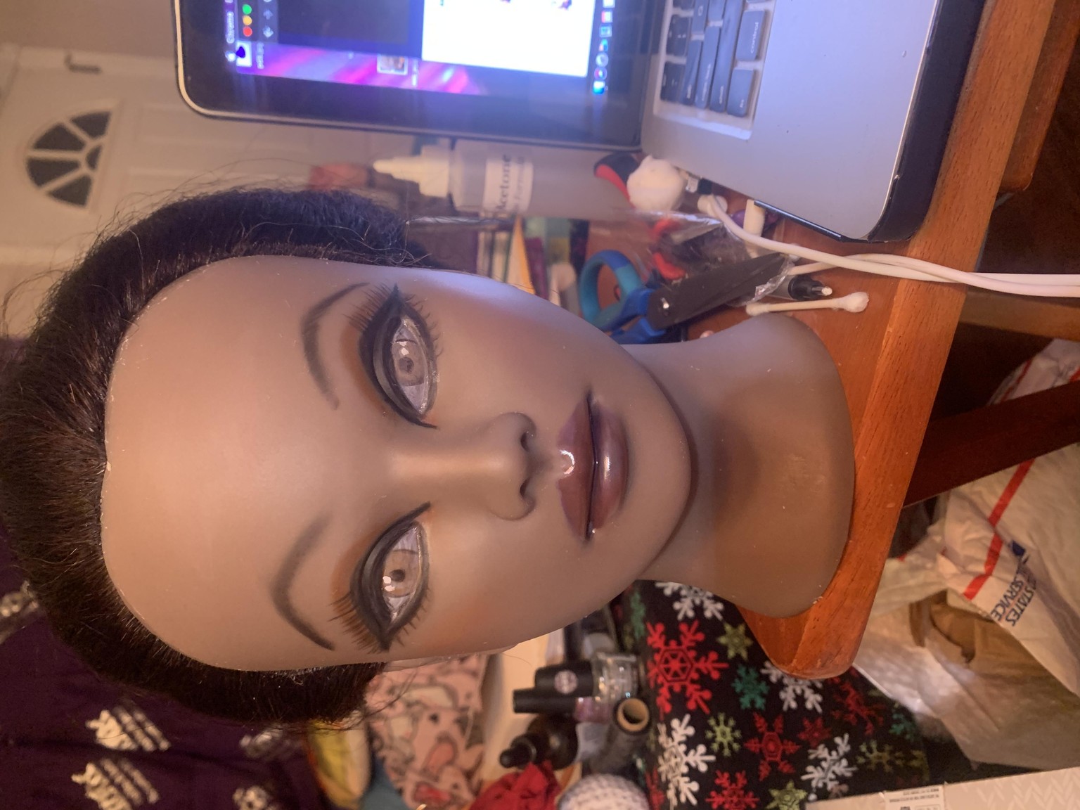 Final Face-up of Mannequin Head - image 1 - student project