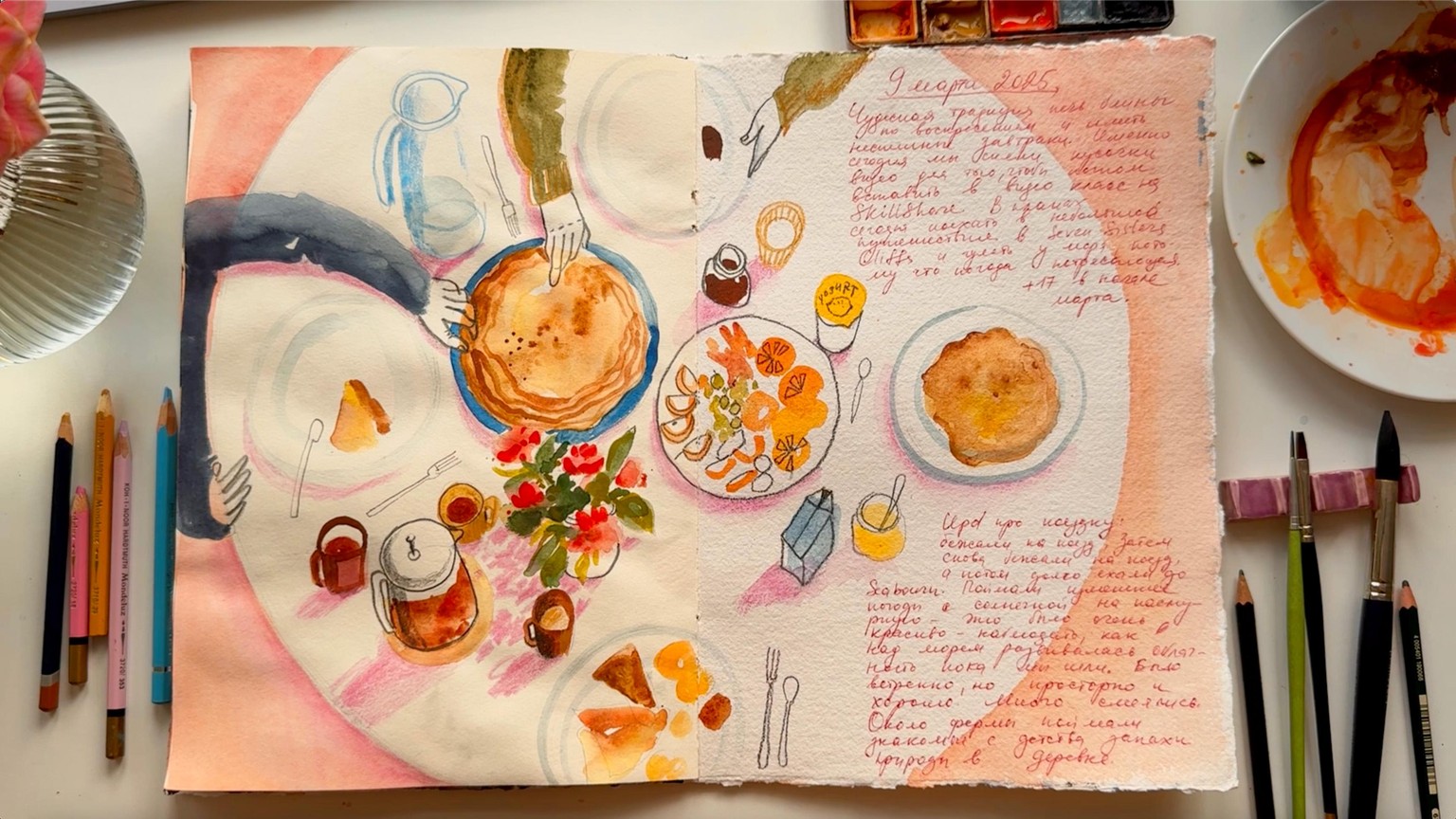 My Perfect Morning Art Journal Pages - image 3 - student project