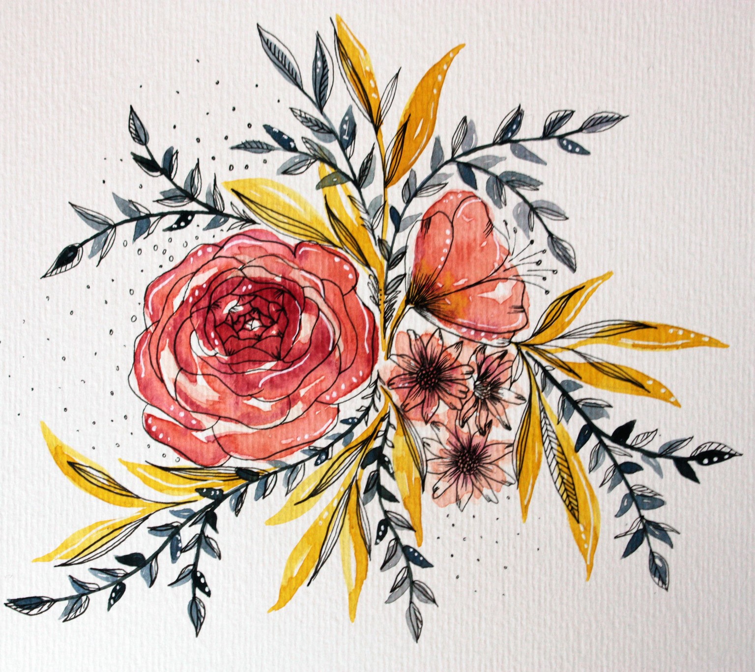 Whimsical florals - image 2 - student project