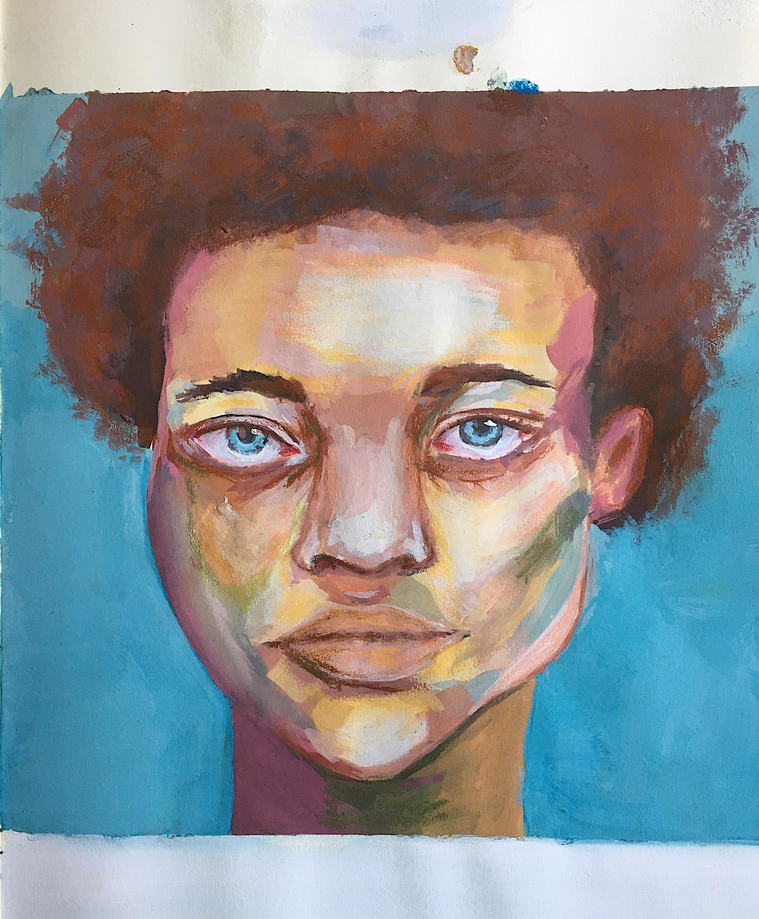 gouache portrait - image 3 - student project