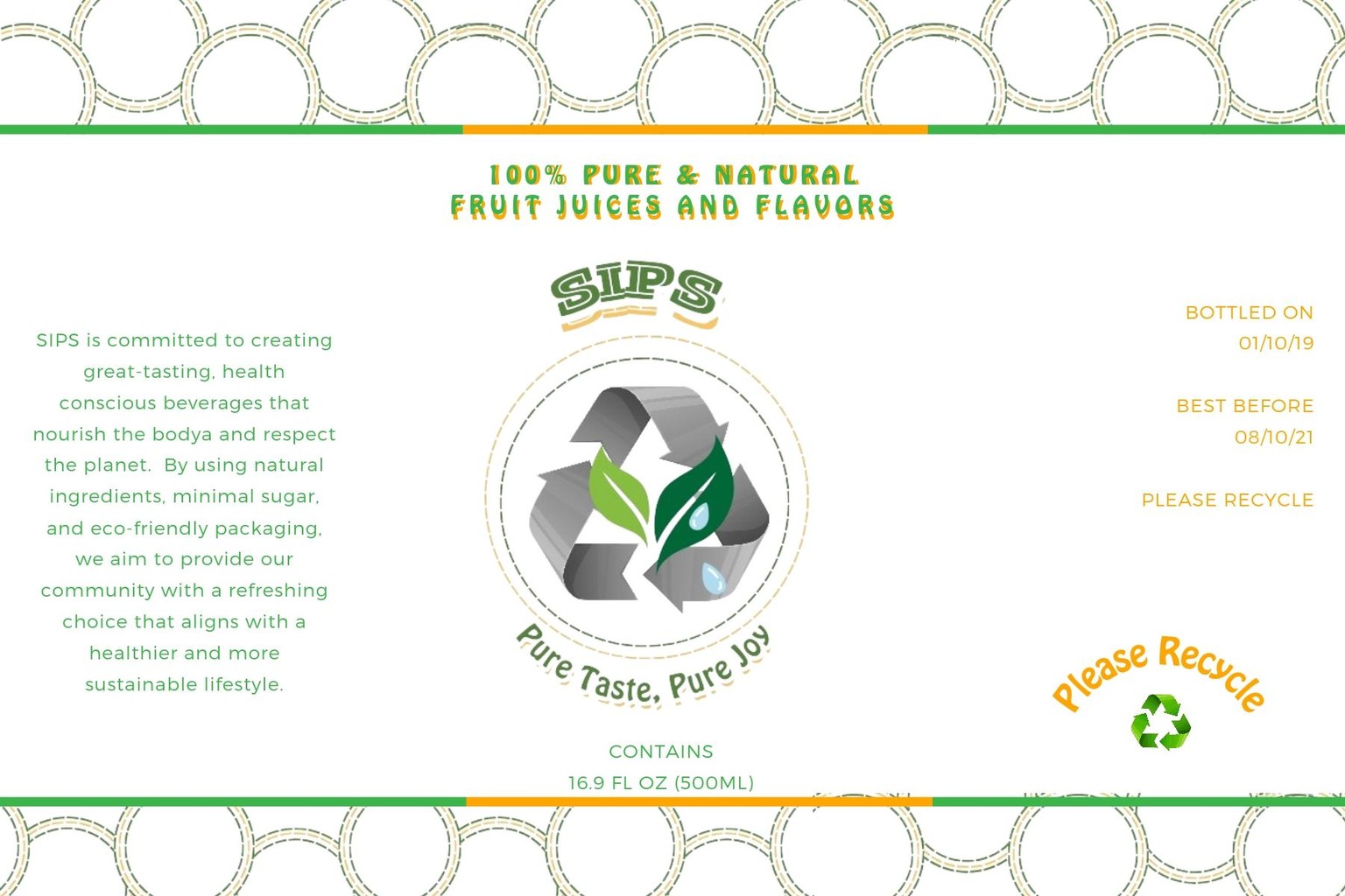 SIPS All Natural Fruit Beverages - image 2 - student project