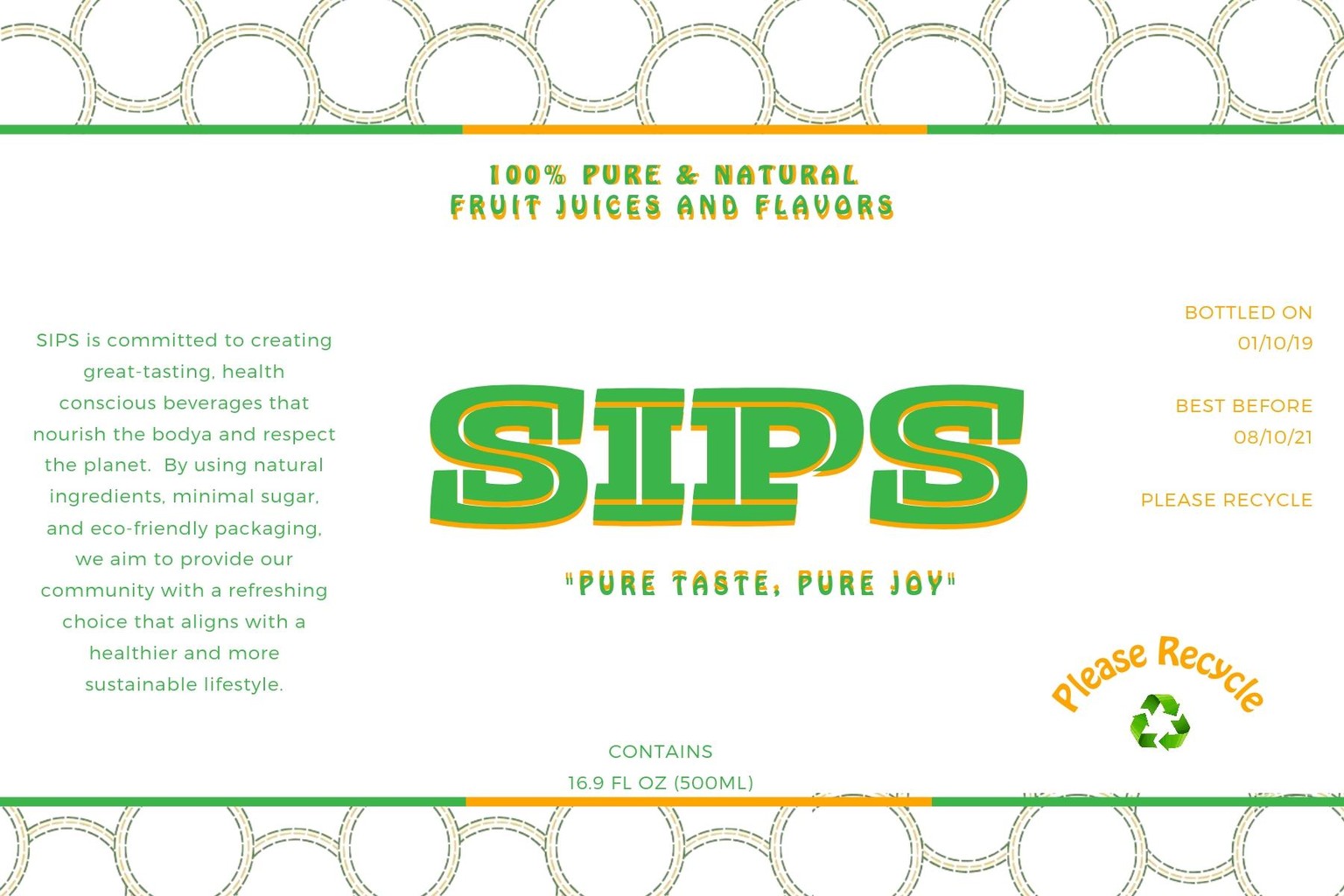 SIPS All Natural Fruit Beverages - image 3 - student project