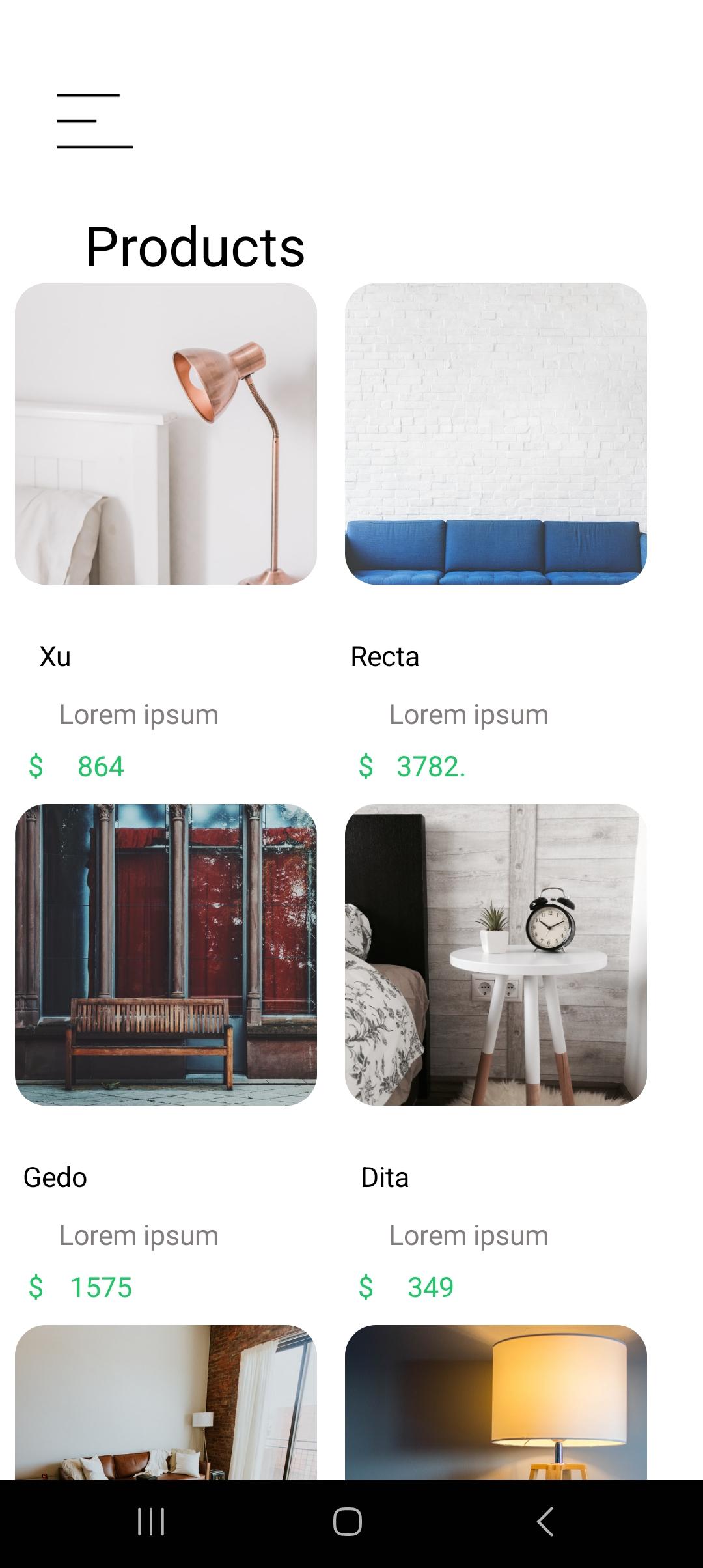 Furniture App - image 2 - student project