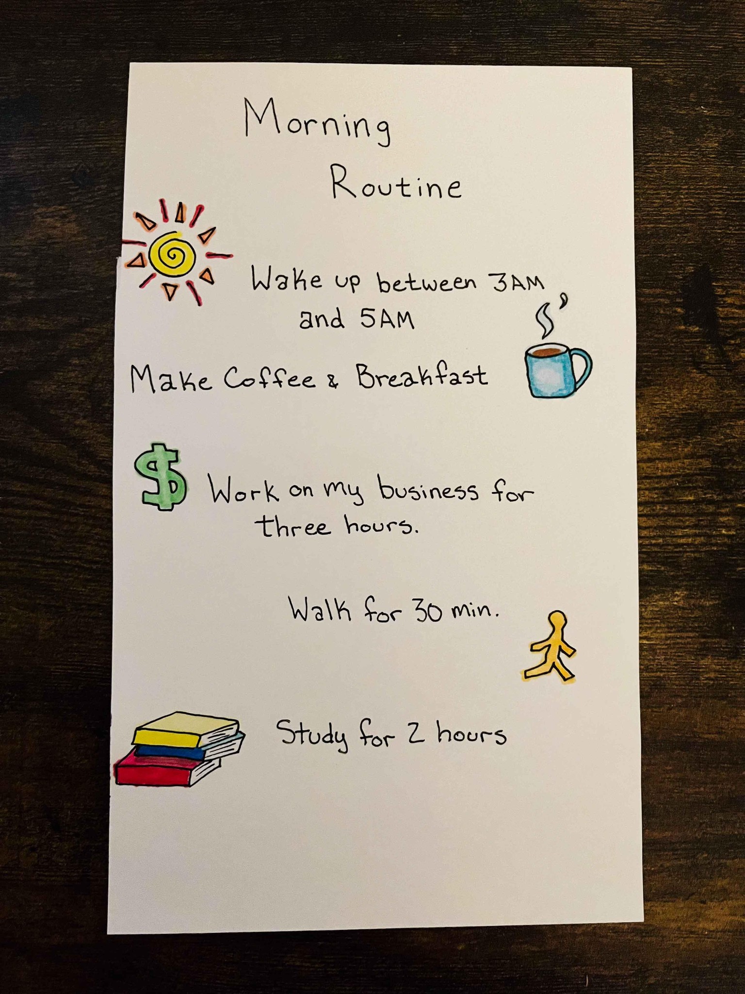 Morning game plan - image 1 - student project