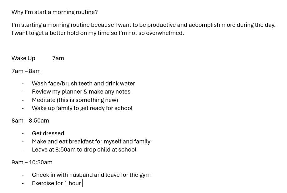 Why am I strating a morning routine? - image 1 - student project