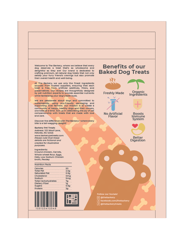 Barkery - Dog Treats Packaging - image 3 - student project