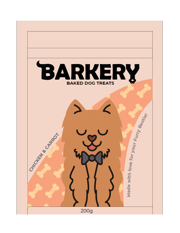 Barkery - Dog Treats Packaging - image 2 - student project