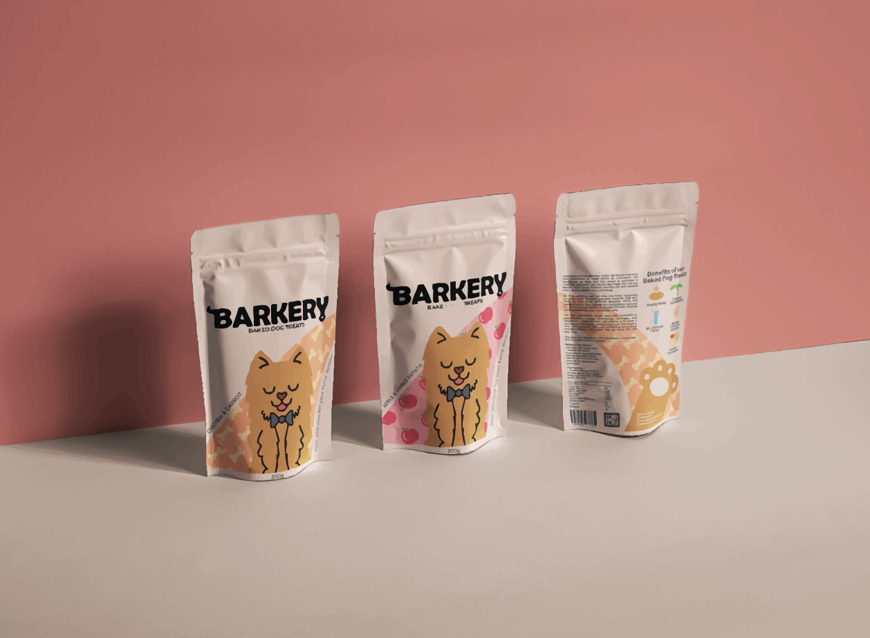 Barkery - Dog Treats Packaging - image 4 - student project