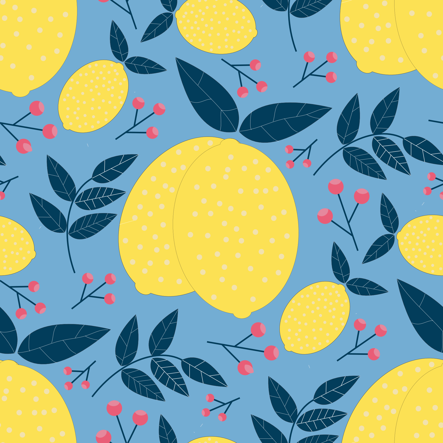 Lemon Pattern - image 1 - student project