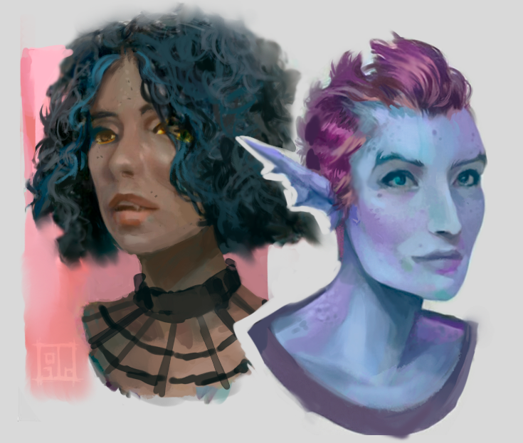 Portrait sketches - image 1 - student project