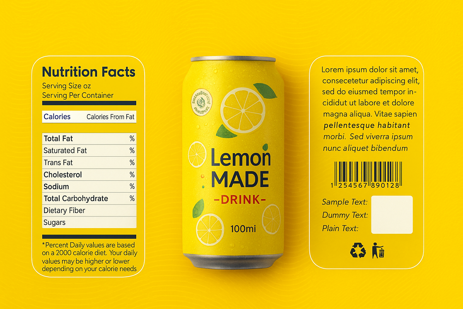 Lemon Made Soda Mockup - image 3 - student project