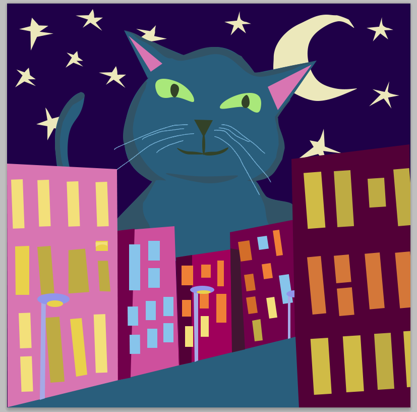 Cat Takes Over City - image 1 - student project