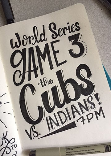 Lettering for the Cubs! - image 3 - student project