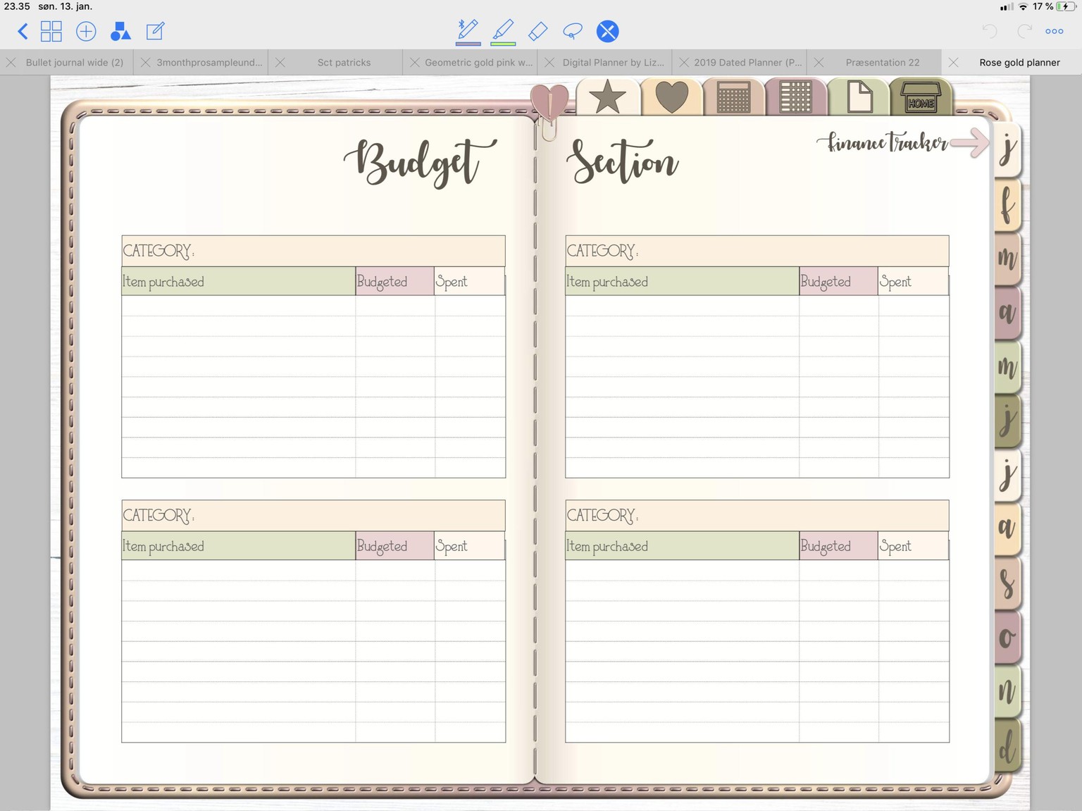 pages in my new planner - image 7 - student project
