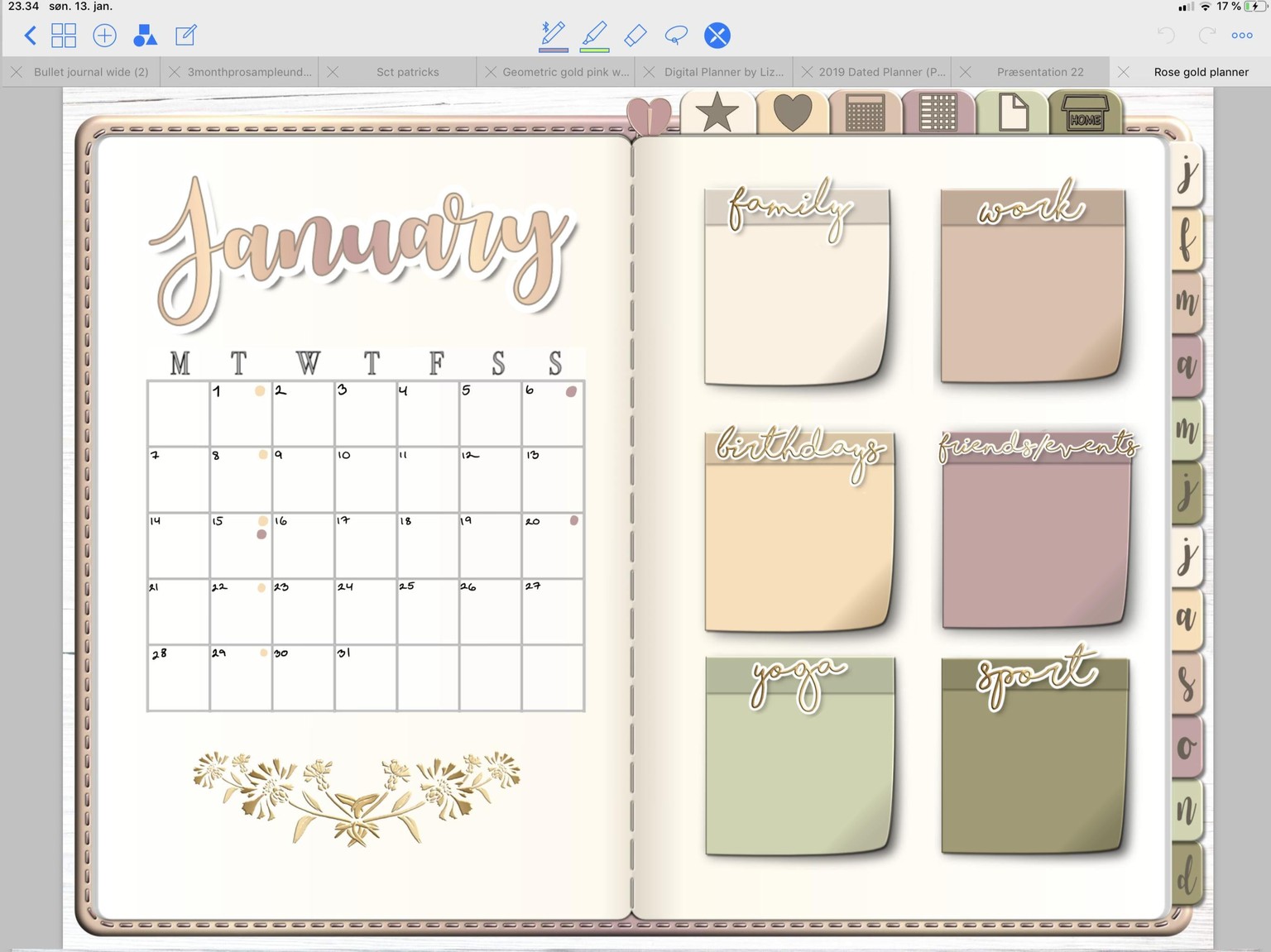 pages in my new planner - image 3 - student project