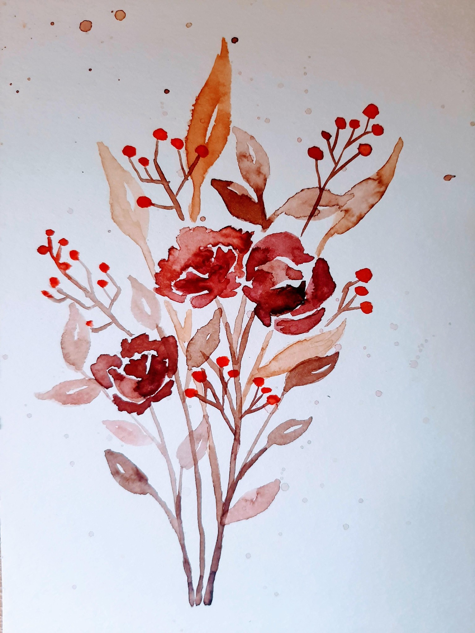 Autumnal flower bouquet - image 1 - student project