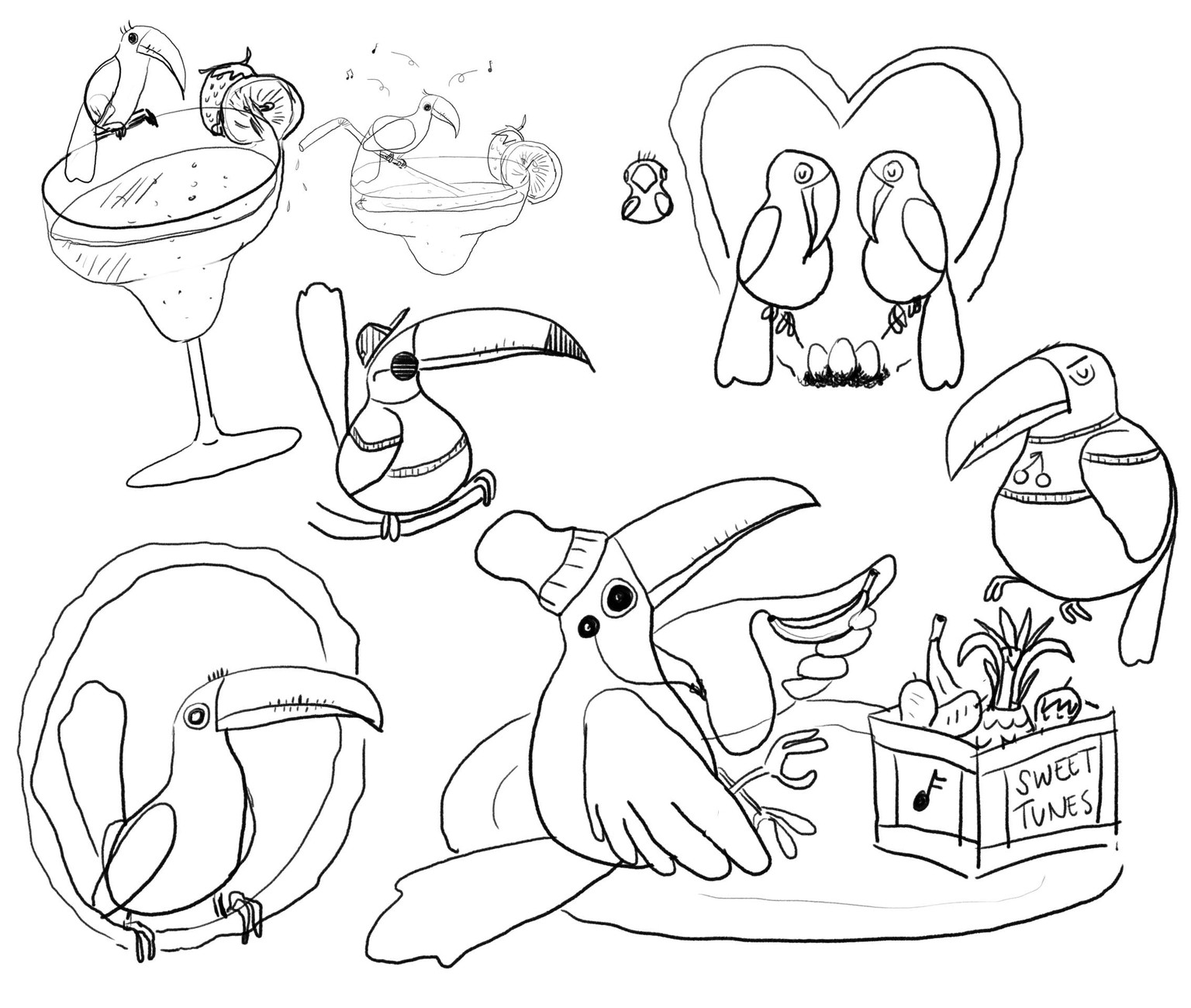 Hipster Toucan - image 2 - student project